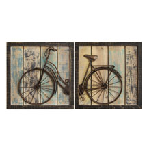 Alternate image Bicycle Diptych Wall D&eacute;cor