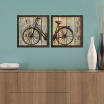 Alternate image for Bicycle Diptych Wall Décor