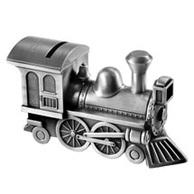 Alternate image for Personalized Train Piggy Bank