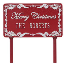 Alternate Image 6 for Personalized 'Merry Christmas' Lawn Plaque