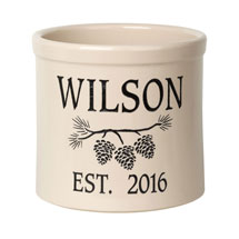 Alternate Image 3 for Personalized Pine Cone Crock