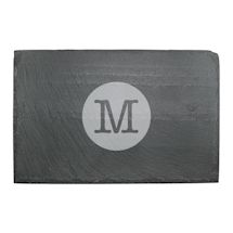 Alternate Image 2 for Personalized Initial Slate Cheese Board