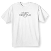 Alternate image Children's Color Your Own "Merry Christmas" T-Shirt