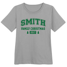 Alternate Image 1 for Personalized Family Christmas Tree Shirt