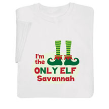 Product Image for Personalized 'Only Elf' Shirt