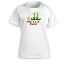Alternate Image 5 for Personalized 'Only Elf' Shirt