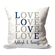 Alternate image for Personalized 'Love' Pillow