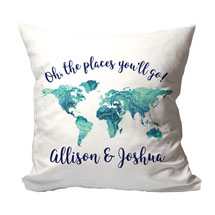 Alternate image for Personalized 'Places You Will Go' Pillow