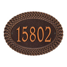 Product Image for Personalized Chartwell Oval Address Plaque