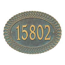 Alternate Image 3 for Personalized Chartwell Oval Address Plaque