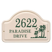 Alternate image for Personalized Palm Tree Arch Address Plaque