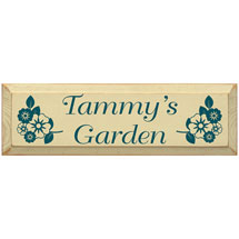 Alternate image for Personalized Floral Garden Sign with Stake