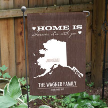 Alternate Image 2 for Personalized Home State Garden Flag
