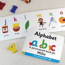 Alternate image for Personalized Learn the Alphabet Toddler Board Book