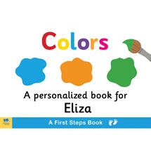 Alternate image for Personalized Learn Your Colors Toddler Board Book