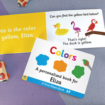 Product Image for Personalized Learn Your Colors Toddler Board Book