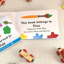 Alternate image for Personalized Learn Your Colors Toddler Board Book