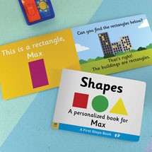 Alternate Image 5 for Personalized Learn Your Shapes Toddler Board Book