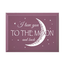 Alternate image I Love You to the Moon and Back Wood Plaque
