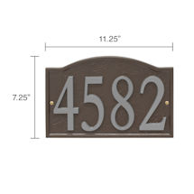 Alternate Image 5 for Personalized DIY Cast Metal Arch Address Plaque