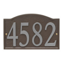 Alternate image for Personalized DIY Cast Metal Arch Address Plaque