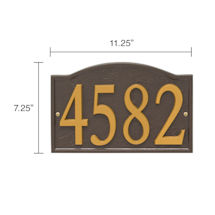 Alternate Image 10 for Personalized DIY Cast Metal Arch Address Plaque