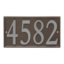 Alternate Image 21 for Personalized DIY Cast Metal Rectangle Address Plaque