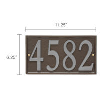 Alternate Image 24 for Personalized DIY Cast Metal Rectangle Address Plaque