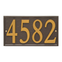 Alternate Image 25 for Personalized DIY Cast Metal Rectangle Address Plaque