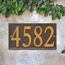 Alternate Image 26 for Personalized DIY Cast Metal Rectangle Address Plaque