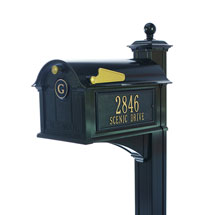 Alternate image for Whitehall Balmoral Monogram Mailbox and Post Package