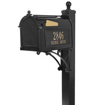 Product Image for Whitehall Deluxe Capitol Mailbox and Post Package