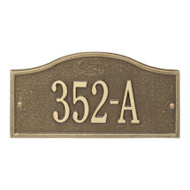 Alternate Image 1 for Whitehall Personalized Cast Metal Address Plaque - 12' x 6' - Allows Special Characters