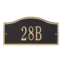 Alternate Image 3 for Whitehall Personalized Cast Metal Address Plaque - 12' x 6' - Allows Special Characters