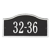 Alternate image for Whitehall Personalized Cast Metal Address Plaque - 12' x 6' - Allows Special Characters