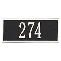 Product Image for Whitehall Personalized Cast Metal Address Plaque - 10.5' x 4.25' - Allows Special Characters