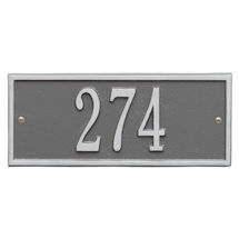 Alternate image for Whitehall Personalized Cast Metal Address Plaque - 10.5' x 4.25' - Allows Special Characters