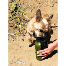 Alternate image for Highwave AutoDogMug Pet Sport Bottle - Portable Water Bowl - Holds 20 oz - Army Green