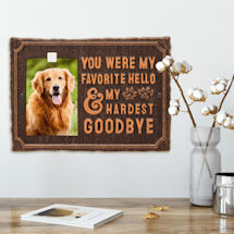 Alternate Image 1 for 'My Hardest Goodbye' Pet Memorial Photo Plaque