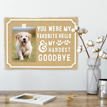 Alternate Image 8 for 'My Hardest Goodbye' Pet Memorial Photo Plaque