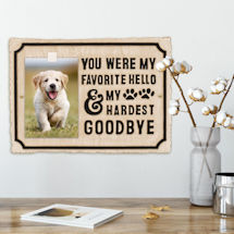 Alternate Image 7 for 'My Hardest Goodbye' Pet Memorial Photo Plaque