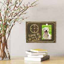 Product Image for 'Time For A Walk' Pet Photo Wall Clock