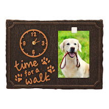 Alternate Image 8 for 'Time For A Walk' Pet Photo Wall Clock