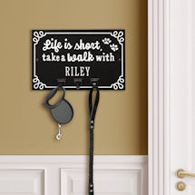 Product Image for Personalized 'Life is Short, Take a Walk' Leash Hook