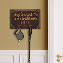 Alternate Image 7 for Personalized 'Life is Short, Take a Walk' Leash Hook