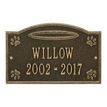 Product Image for Personalized Angels in Heaven Pet Memorial Wall or Ground Plaque