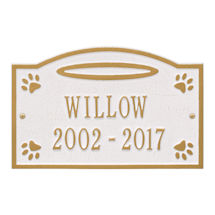 Alternate Image 8 for Personalized Angels in Heaven Pet Memorial Wall or Ground Plaque