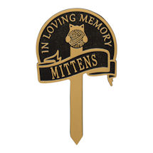 Alternate Image 2 for Personalized Cat Memorial Yard Plaque