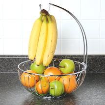 Alternate Image 1 for Wire Fruit Basket with Banana Hanger