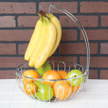 Alternate Image 2 for Wire Fruit Basket with Banana Hanger
